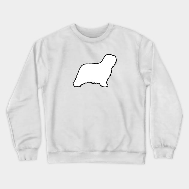 Komondor Dog Breed Silhouette Crewneck Sweatshirt by Coffee Squirrel